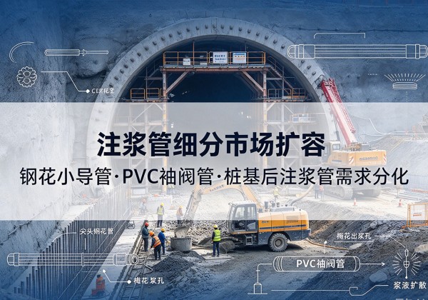 崇明区注浆管细分市场扩容，隧道钢花小导管、PVC 袖阀管、桩基后注浆管需求分化